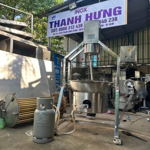 Chảo xào nhân gas tự động đảo